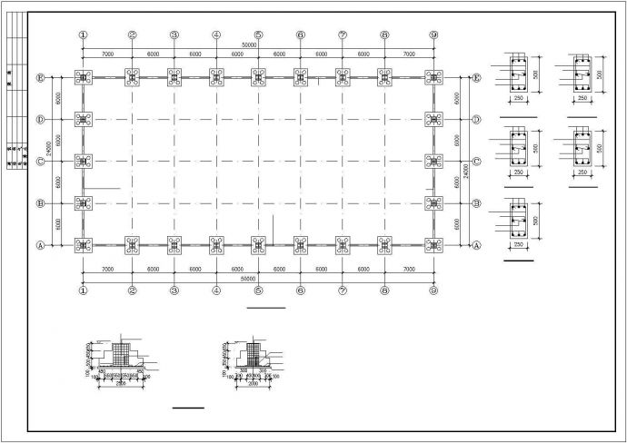 某地小型24米跨门式刚架轻型房屋钢结构厂房建筑施工图_图1