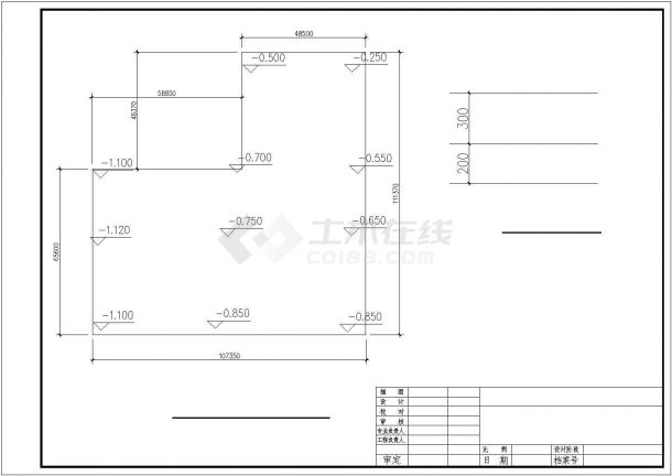 某地大型很详细厂房建筑竣工图（共23张）-图二