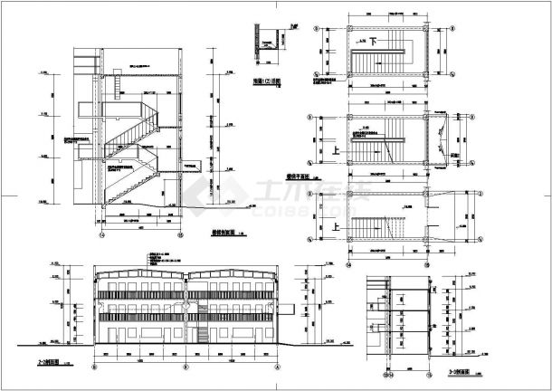 某地简单实用的厂房建筑施工图（共6张）-图二