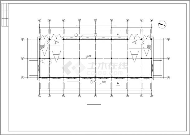 某地小型制衣车间建筑设计图（共6张）-图二