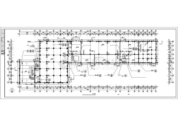 某地小型面粉加工厂建筑设计图（共8张）-图一