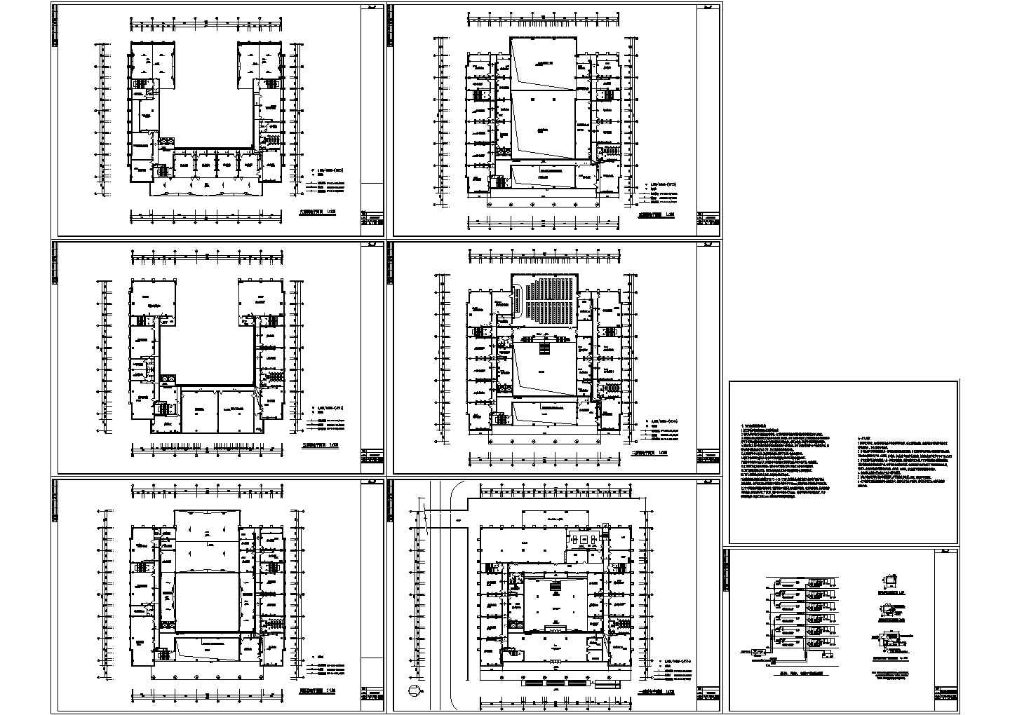 六层住宅弱电电路图 电气系图CAD