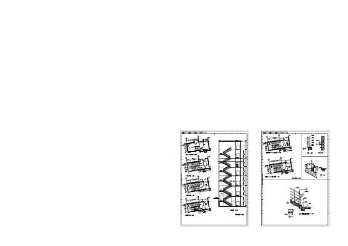 多层双折混凝土楼梯图纸（共7套图纸）_图1