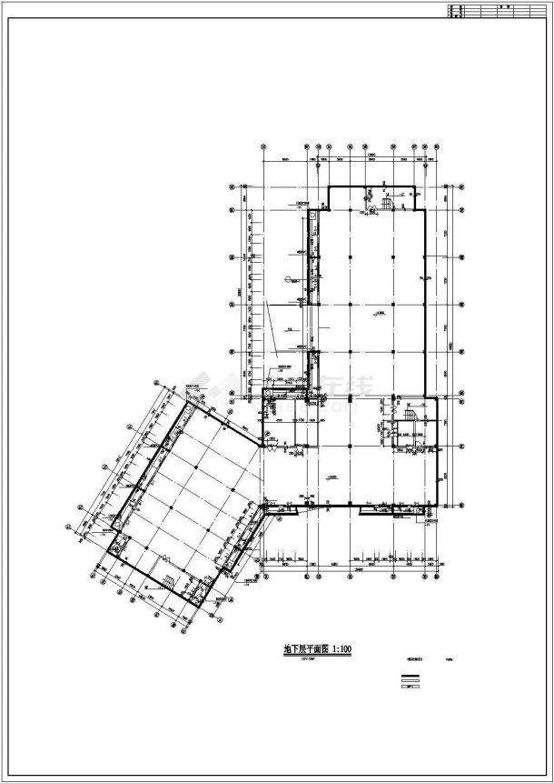 某地小型实用的厂房建筑设计图（标注详细）-图二