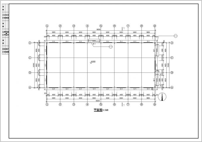 某地小型轻钢结构厂房建筑施工图（共10张）_图1