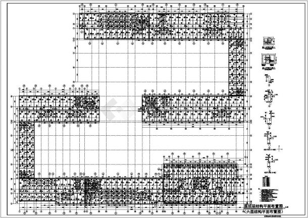 辽滨沿海经济区框剪结构综合写字楼结构施工图-图一