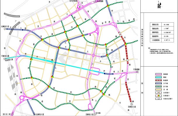 某城市道路交通规划设计图纸（共4张）-图一