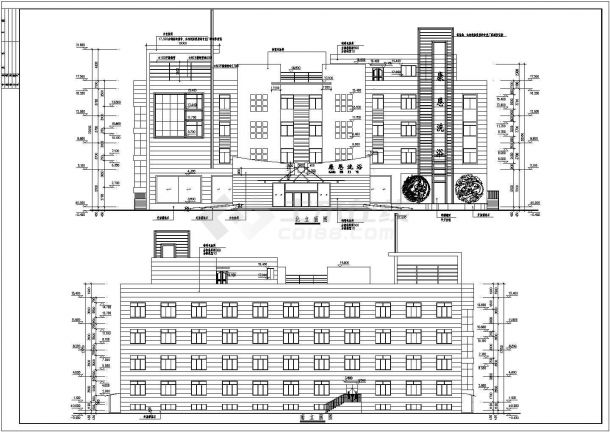 某地宾馆洗浴部建筑图（标注详细）-图二