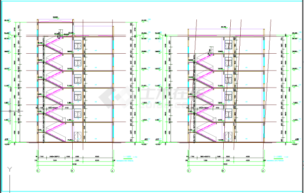 某地建筑项目办公楼建筑CAD图纸-图一