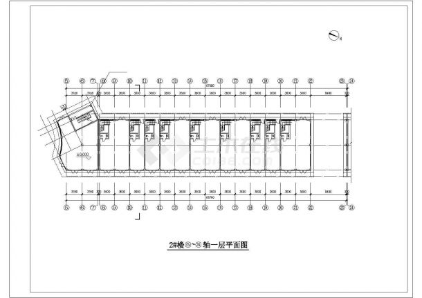 某地大型纺机市场建筑设计图（共18张）-图一