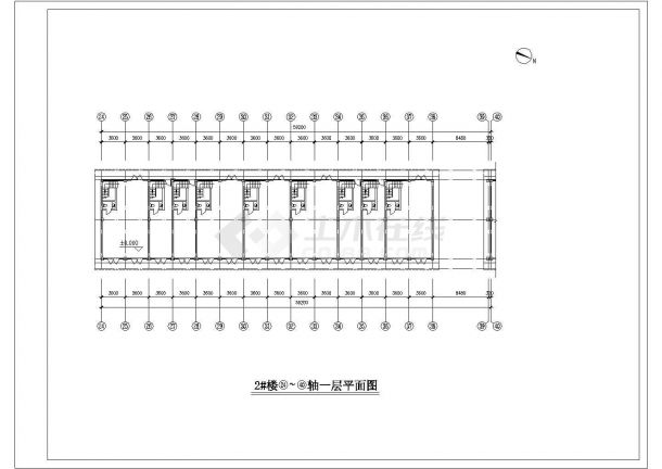 某地大型纺机市场建筑设计图（共18张）-图二