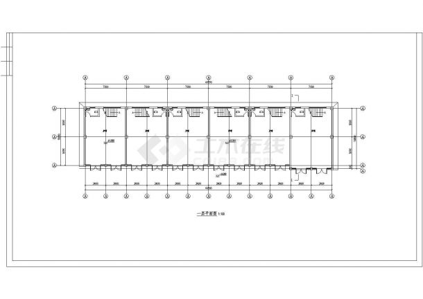 某城镇沿街楼建筑方案图（共14张）-图一