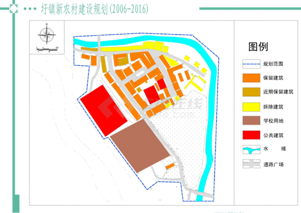  Detailed drawing of new rural construction planning of a town (complete set) - Figure 1