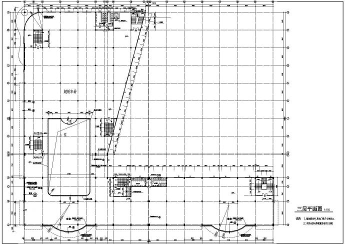 某大型商业广场建筑施工图（标注详细）_图1