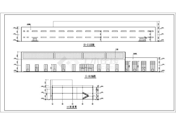 比较小巧的商城建筑施工图（标注详细）-图二