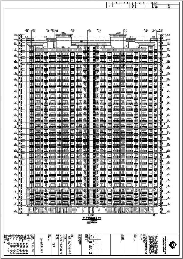 某小区28层住宅楼建筑设计施工图-图一