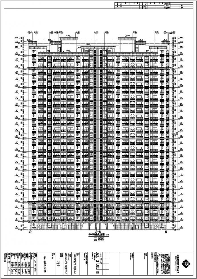 某小区28层住宅楼建筑设计施工图_图1