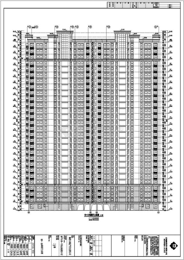 某小区28层住宅楼建筑设计施工图-图二