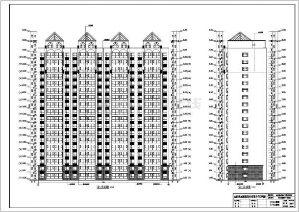某小区18层剪力墙结构住宅楼建筑设计方案图纸-图一