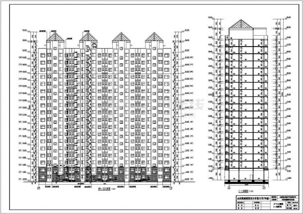 某小区18层剪力墙结构住宅楼建筑设计方案图纸-图二