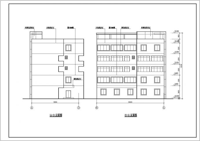 某宿舍餐厅建筑施工图（含设计说明）_图1