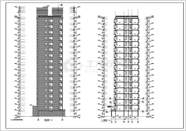 某地十七层剪力墙结构住宅建筑设计方案图-图二