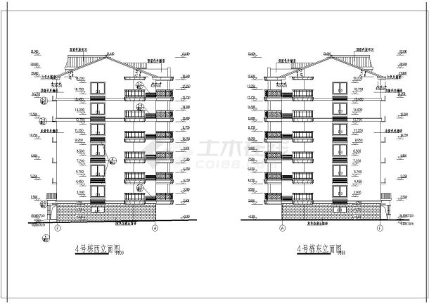 非常详细的华银南苑多层住宅设计图纸-图一