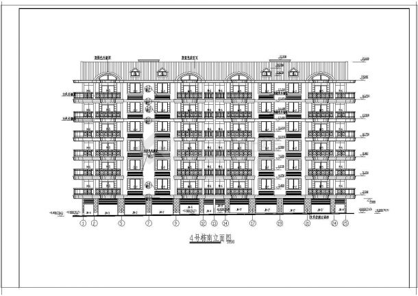 非常详细的华银南苑多层住宅设计图纸-图二