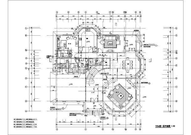 某钢结构别墅建筑施工图纸（共6张）-图一