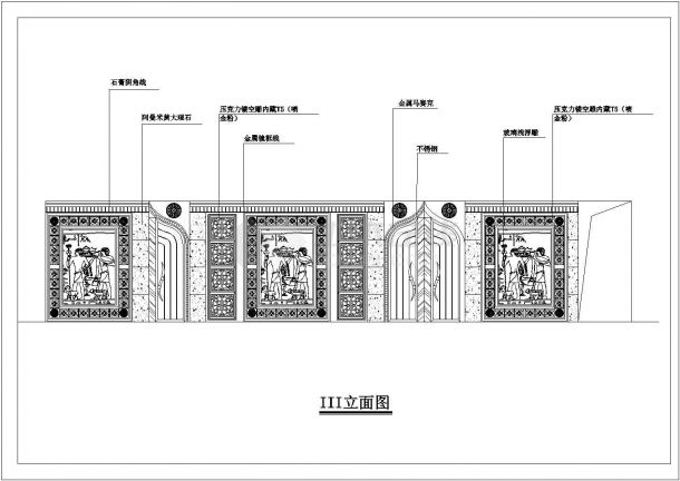 汉城凯撒皇宫KTV室内装修建筑设计方案-图二