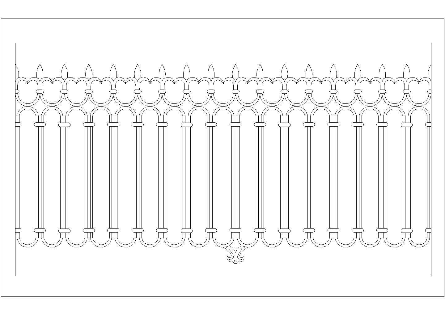 收集的各种形式的铁艺栏杆样式图库