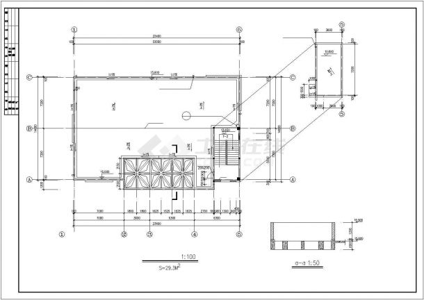 比较简单实用的4层食堂建筑设计图-图一