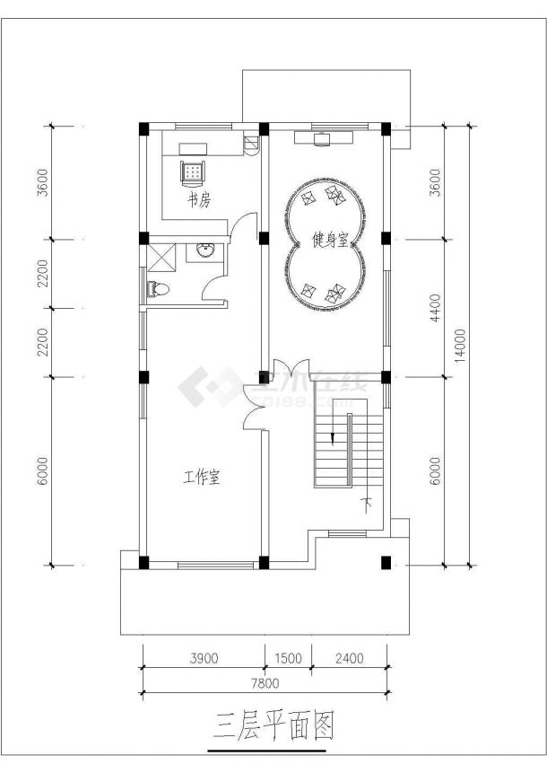 某地农村小别墅建筑方案（共4张）-图一