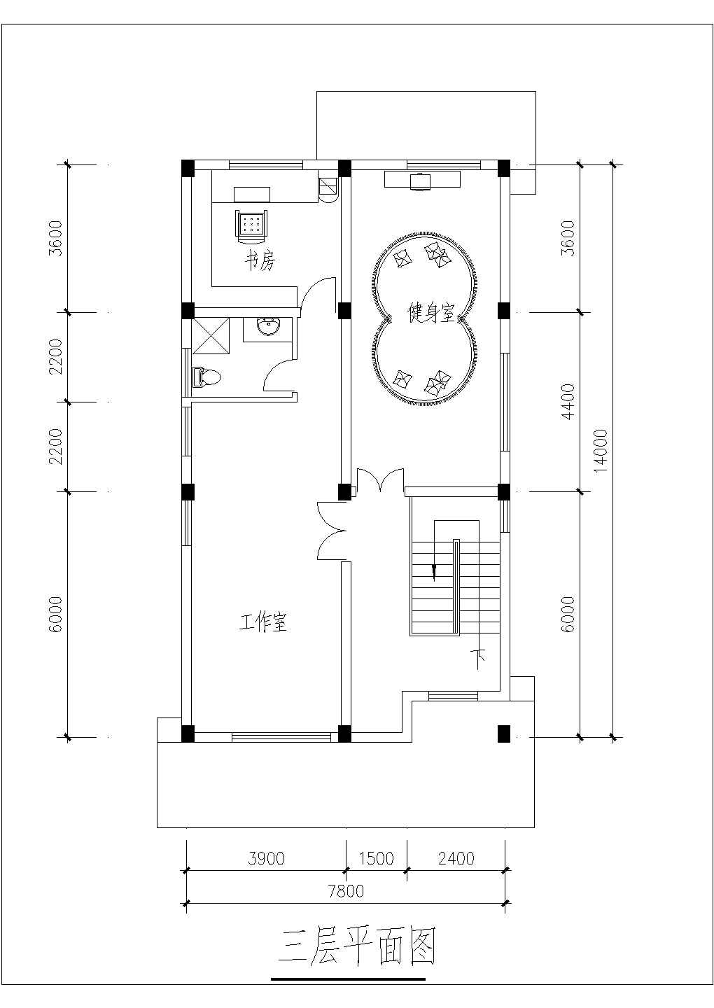 某地农村小别墅建筑方案（共4张）