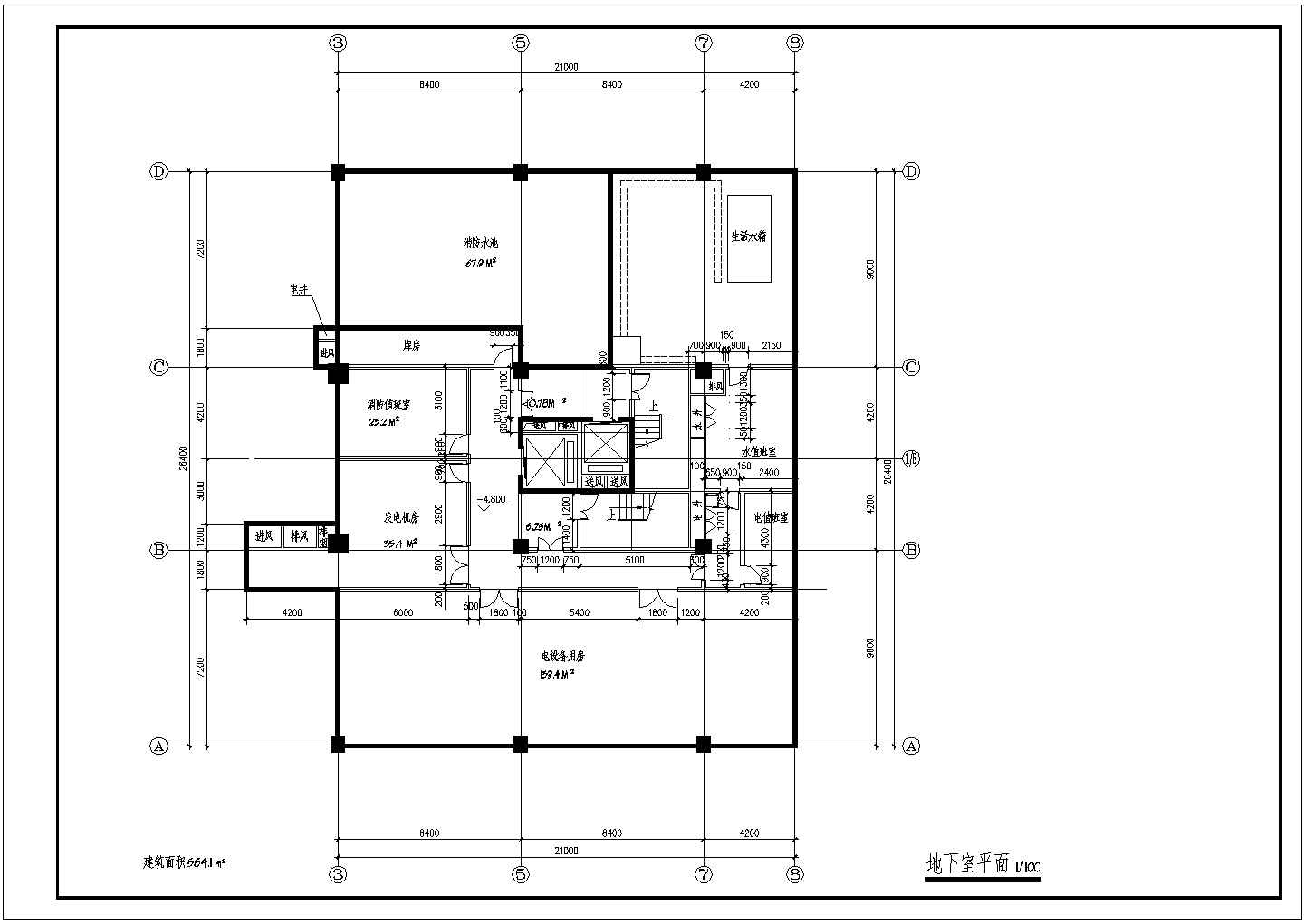 一套12层综合楼建筑施工图（标注详细）