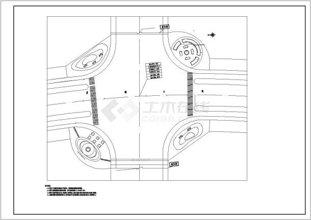 某地大型道路段绿化园林设计施工图（共16张）-图二