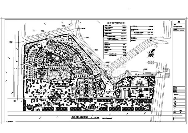 规划总用地86863平米别墅区规划设计总平面图-图一