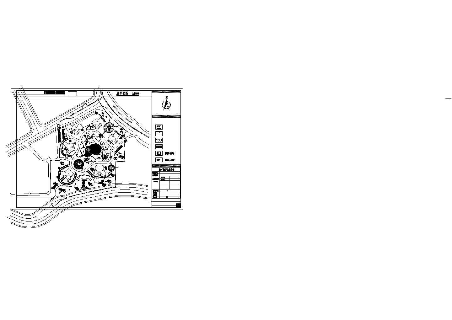 总建筑面积18600平方米小型别墅区总平面图