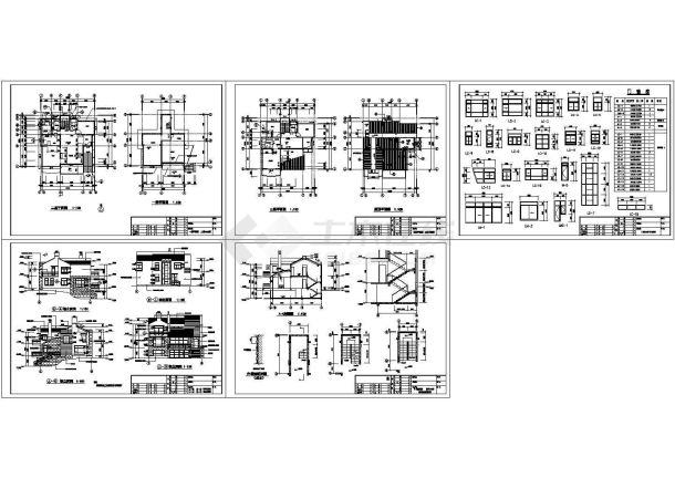 长13.7米宽11.3米 3层别墅建筑设计施工图-图一