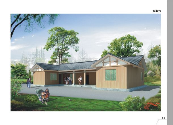 156平方米木结构别墅设计cad图，含设计说明-图一
