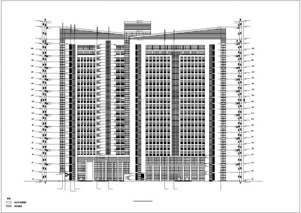 某地22层框剪结构综合办公楼建筑设计方案图-图二