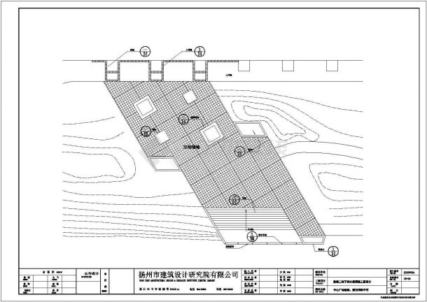 扬州某设计院设计滨水景观设计施工图纸-图一