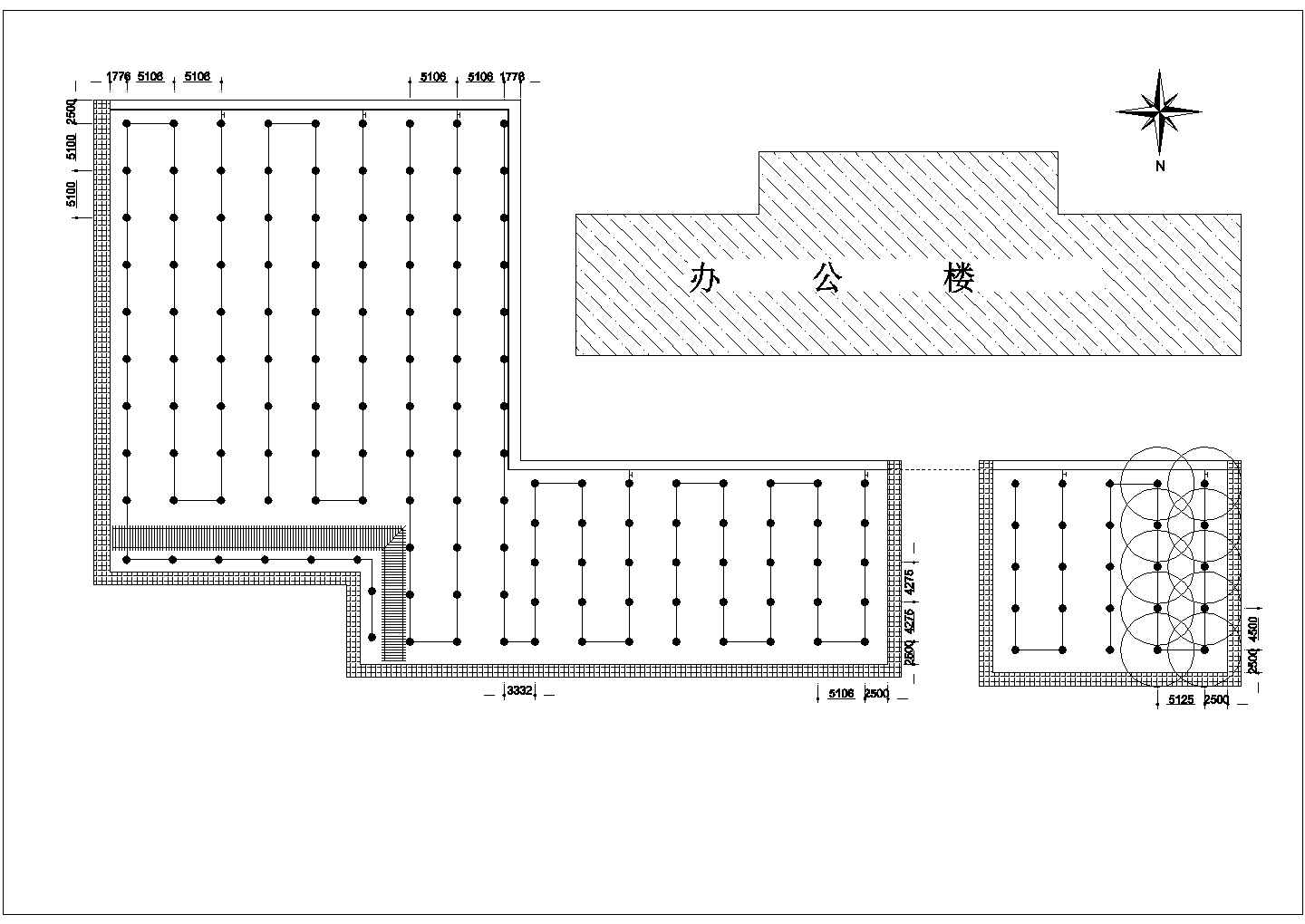 足球场绿化及喷灌系统设计图cad图纸