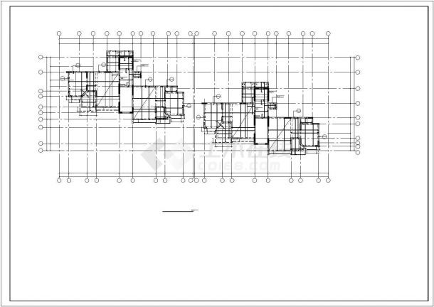 比较齐全的框架小高层住宅建筑设计图-图二