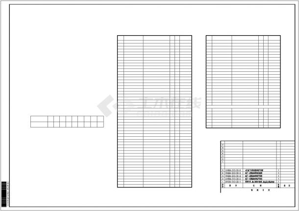广州某大型商业楼换热站设计施工cad图（图纸目录、施工图设计说明、设备及主要材料表）-图一