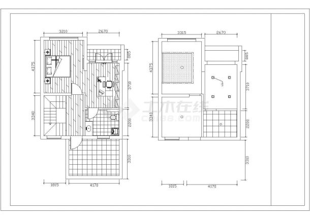 某地大型别墅装修设计图（共11张）-图二