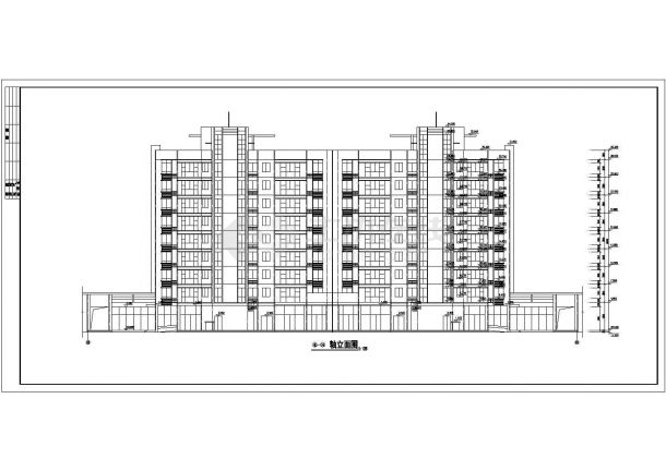 某地大型精美十层住宅建筑施工图（共19张）-图二