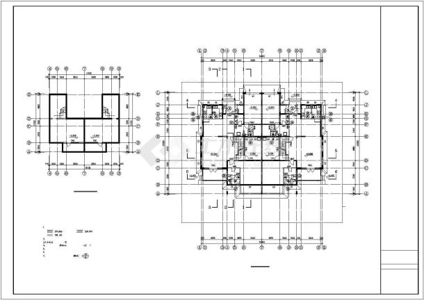 比较精美时尚的小型别墅建筑施工图-图一