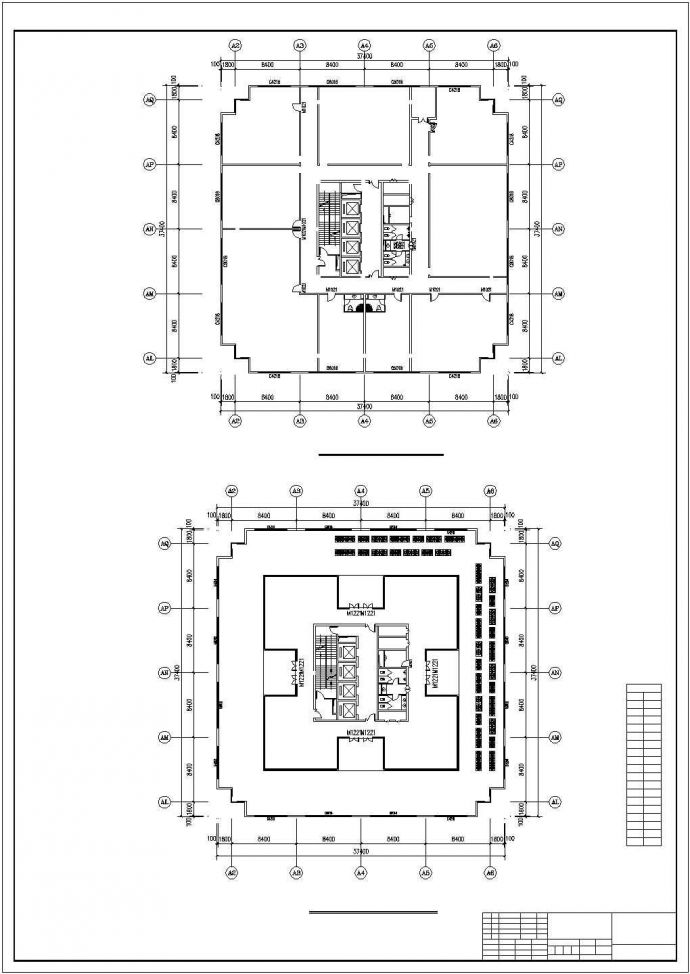 某地小型实用的商场办公楼建筑设计图_图1