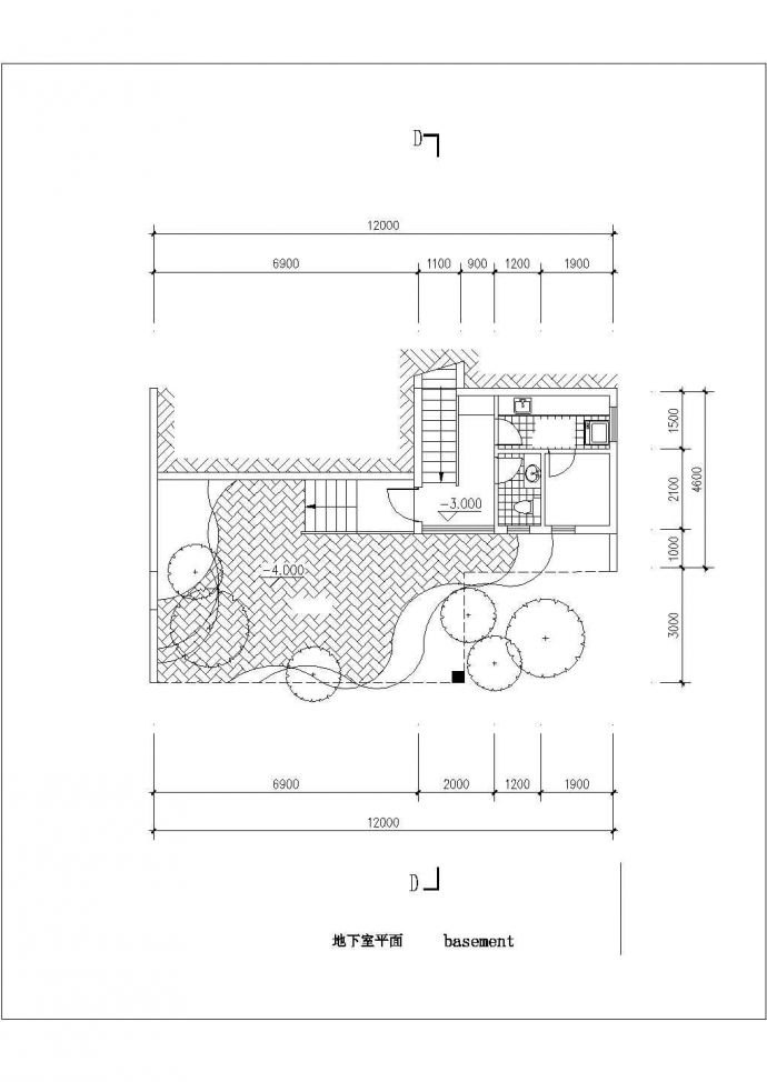 某地小型三层山地别墅建筑方案图（局部两层）_图1